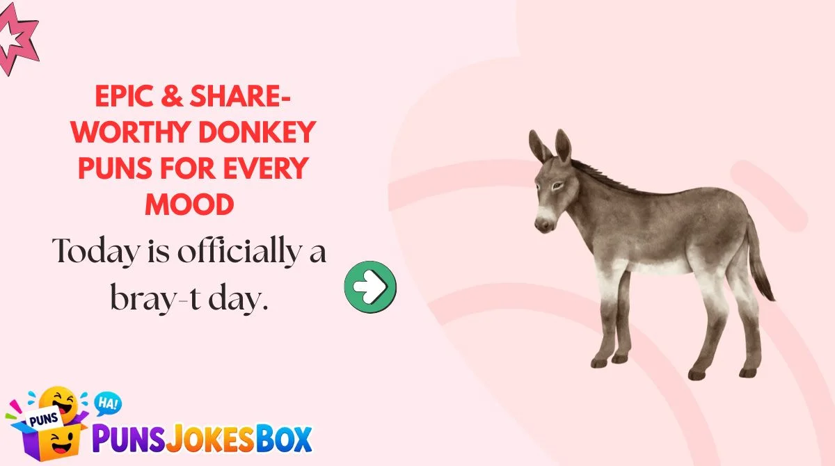 Epic & Share-Worthy Donkey Puns for Every Mood 