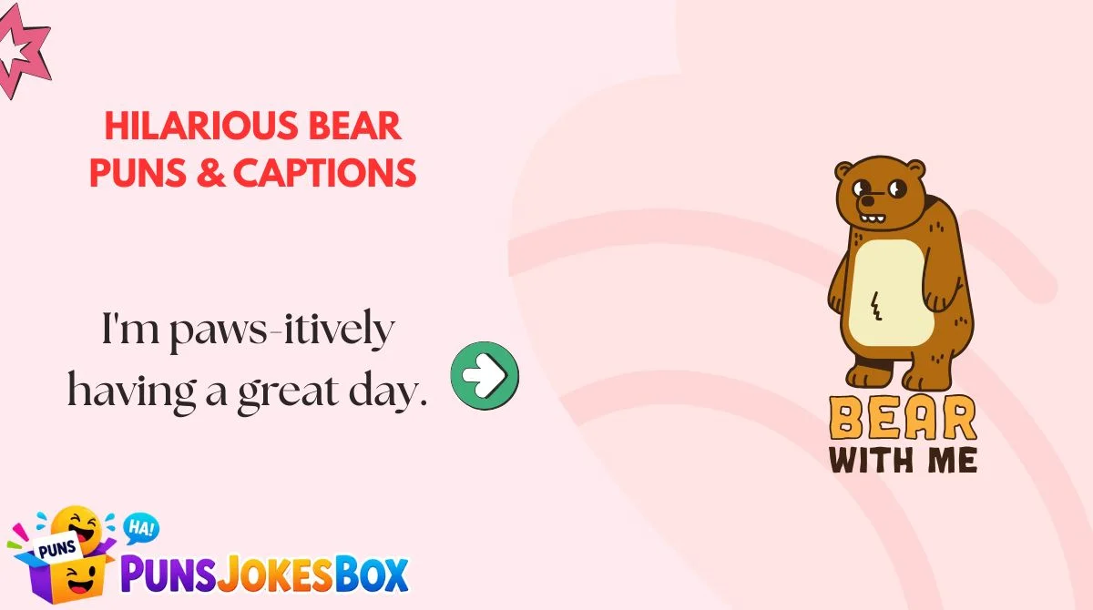 Hilarious Bear Puns & Captions