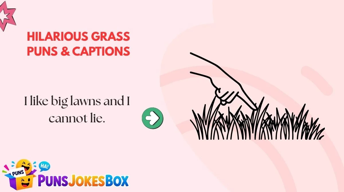 Hilarious Grass Puns & Captions
