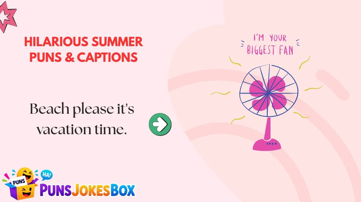 Hilarious Summer Puns & Captions
