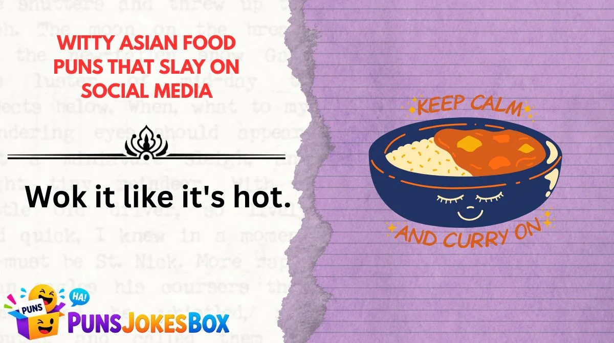 Witty Asian Food Puns That Slay on Social Media