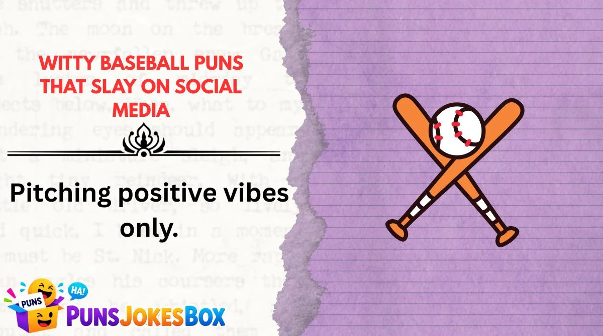 Witty Baseball Puns That Slay on Social Media