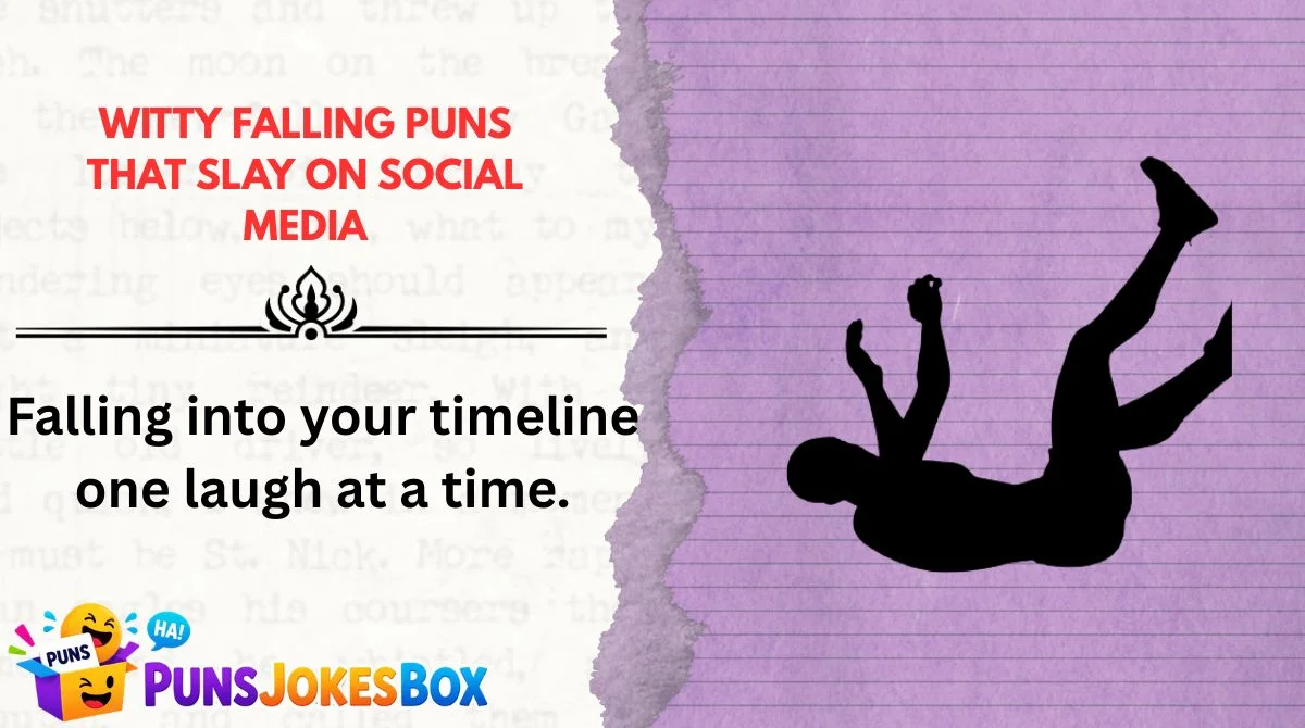 Witty Falling Puns That Slay on Social Media