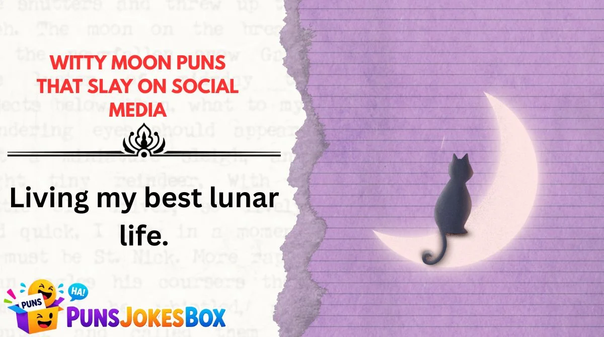 Witty Moon Puns That Slay on Social Media