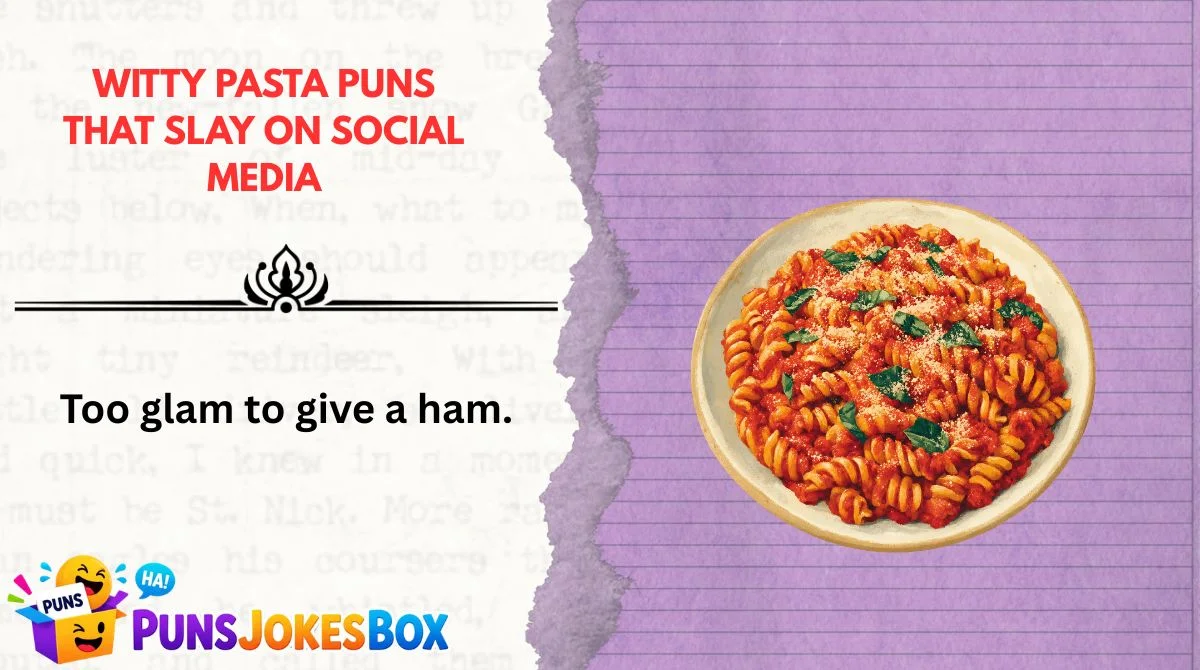 Witty Pasta Puns That Slay on Social Media