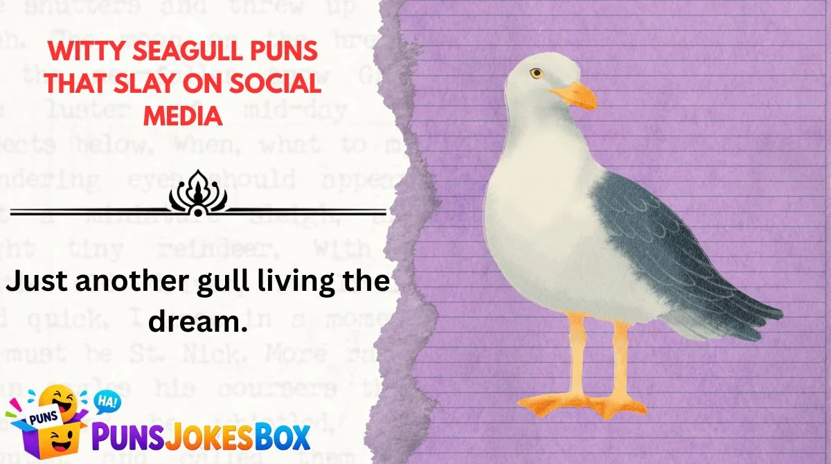 Witty Seagull Puns That Slay on Social Media