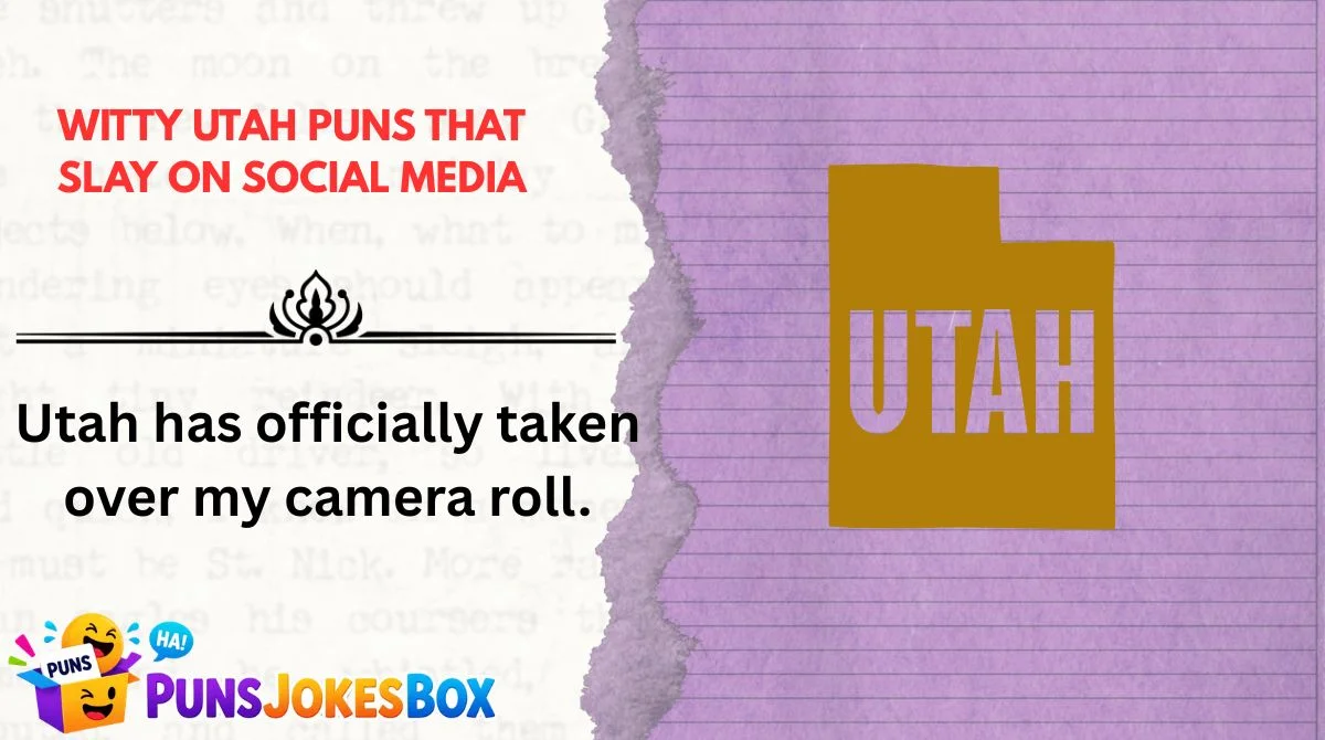 Witty Utah Puns That Slay on Social Media