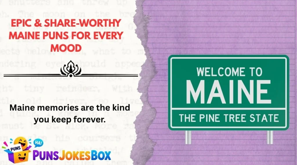 Epic & Share-Worthy Maine Puns for Every Mood