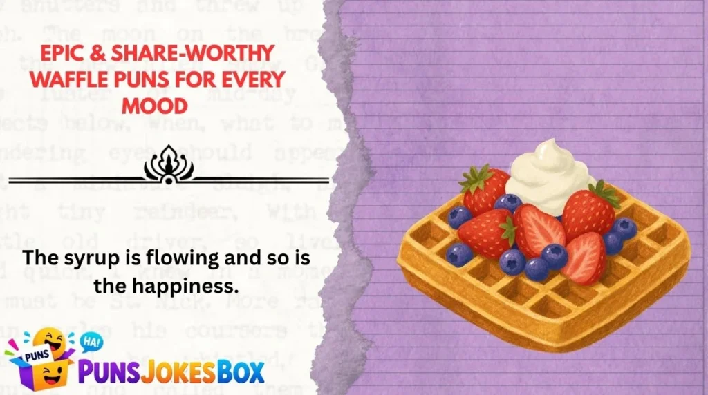 Epic & Share-Worthy Waffle Puns for Every Mood