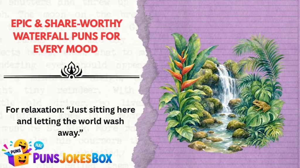 Epic & Share-Worthy Waterfall Puns for Every Mood