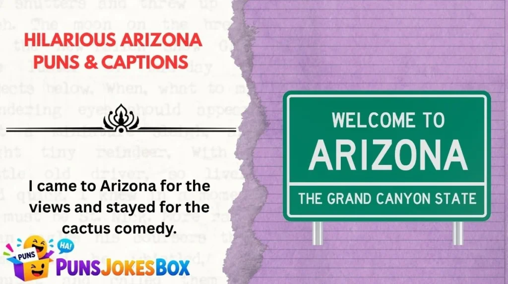 Hilarious Arizona Puns & Captions