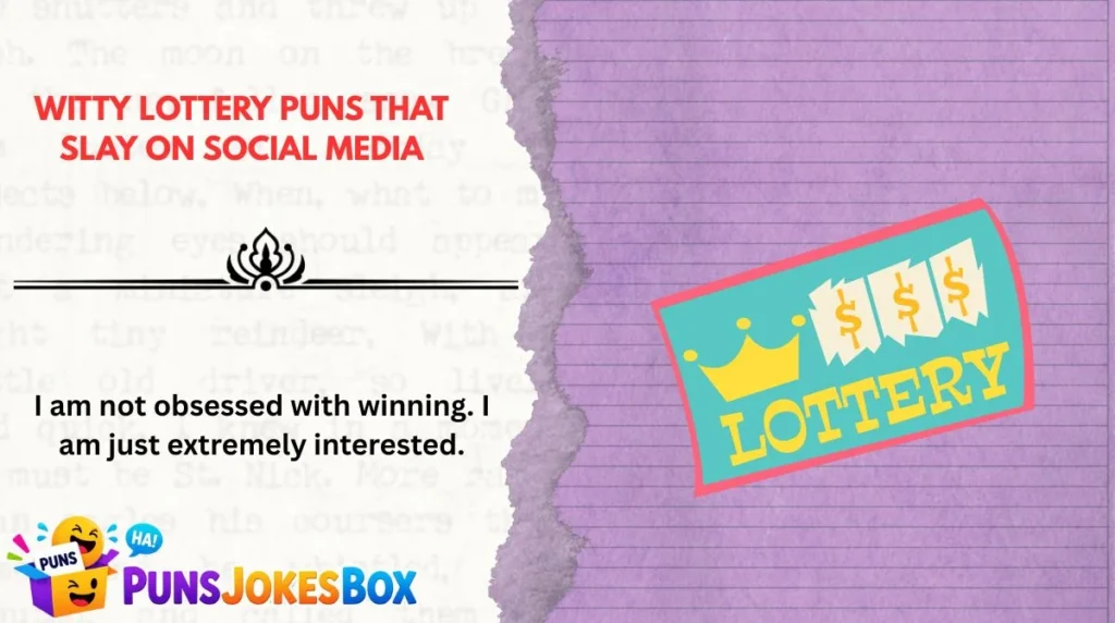 Witty Lottery Puns That Slay on Social Media