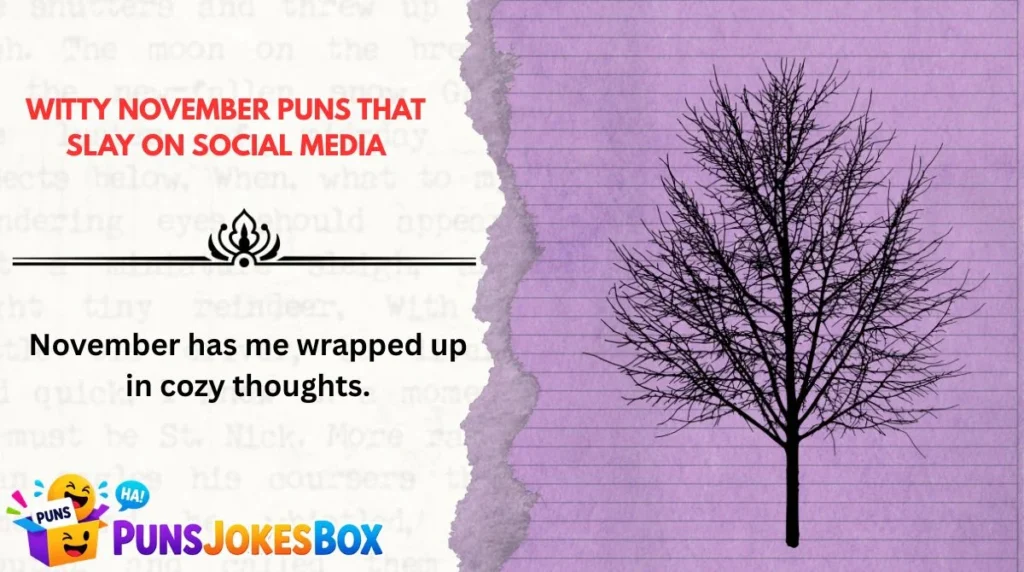 Witty November Puns That Slay on Social Media