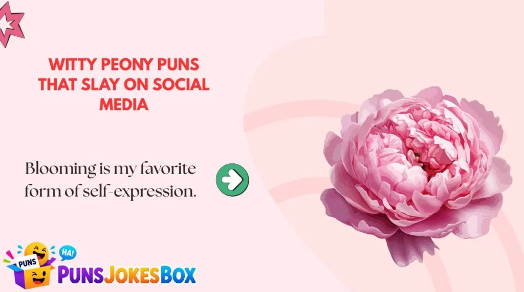 Witty Peony Puns That Slay on Social Media