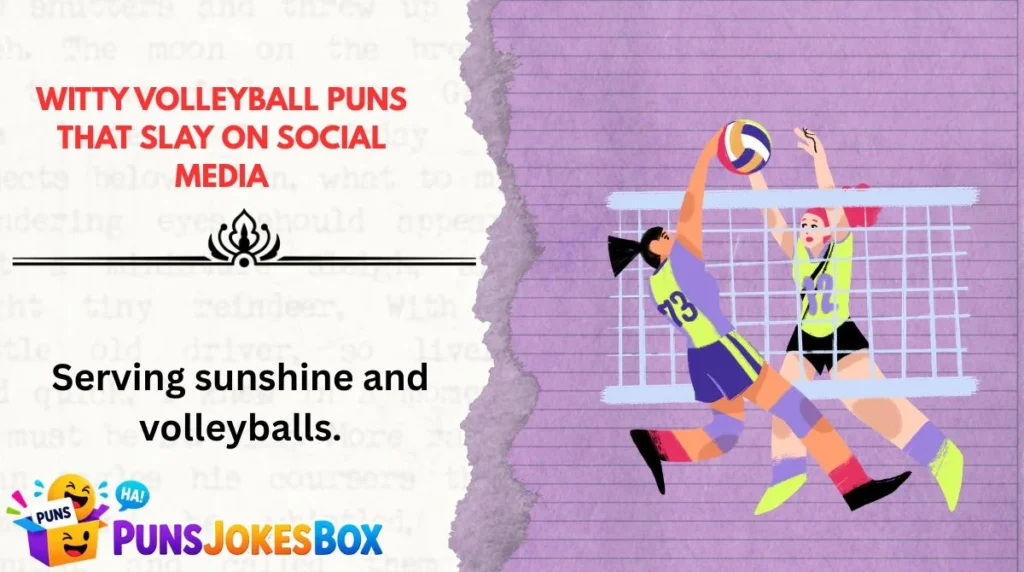 Witty Volleyball Puns That Slay on Social Media